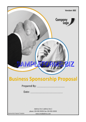 Sponsorship Proposal Template 3 docx pdf free